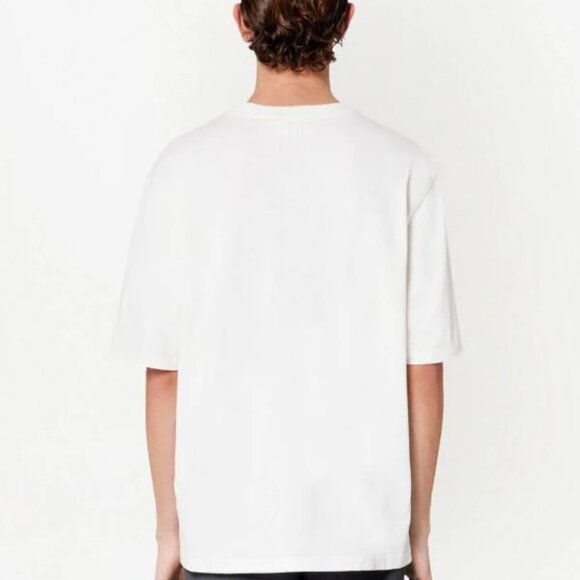 NWT Ami Paris Alexandre Mattiussi Ami De Coeur Tonal T-shirt Natural White - Picture 2 of 11